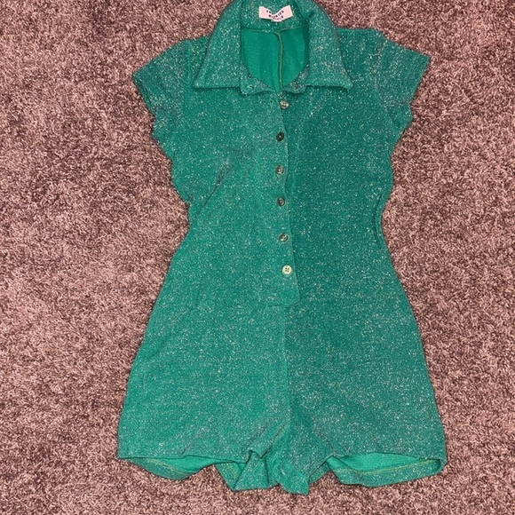 Frankies bikinis Rose Terry Romper - Picture 6 of 7